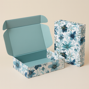 Caja de Cartón Corrugado Personalizada a Todo Color con Recubrimiento UV y Lámina Dorada para Regalos - Materiales Reciclados - Product Image 5