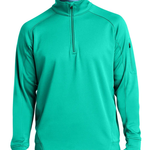 Unisex Quarter <b>Zip</b> <b>Hooded</b> Fleece Sweatshirt 100% Cotton Pullover Casual Sportswear Lightweight Breathable Loose Fit Embroidered - Product Image 1