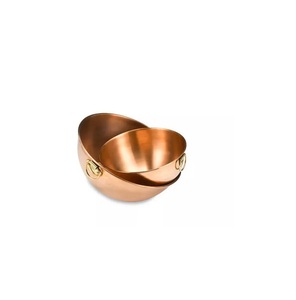 Bol de service artisanal en cuivre massif pour fruits secs, collations et emballage cadeau festif avec un attrait décoratif élégant - Product Image 6