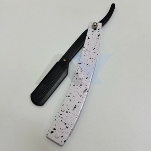 Rasoir de barbier professionnel à lame simple remplaçable, manche pliant en acier inoxydable, pour un rasage lisse - Product Image 4