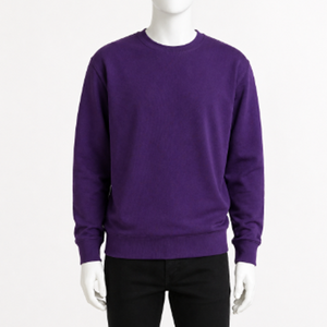 Men's 100% Cotton Sweatshirt Pullover Wholesale OEM Custom Comfortable Sweatshirt - Product Image 2