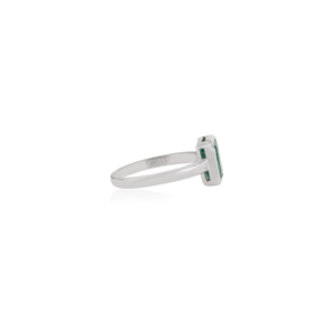 Classy High Quality 925 Sterling <b>Silver</b> Octagon Cut Natural <b>Emerald</b> Single Stone <b>Ring</b> For Women's Daily Wear Jewelry - Product Image 5