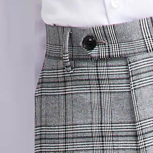 Pantalones de Vestir de Pana para Hombre, Cintura Media, Pierna Recta, Estilo Casual de Negocios, Corte Ajustado, Transpirables, Verano, Servicio Personalizado OEM, Venta al Por Mayor - Product Image 5