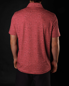 เสื้อเชิ้ตผู้ชายลายจุดสีแดง แขนสั้น ติดกระดุม แห้งเร็ว ผ้าบรอดคลอธ กันยับ สวมใส่สบาย แบบลำลอง สำหรับเล่นกอล์ฟ - Product Image 2