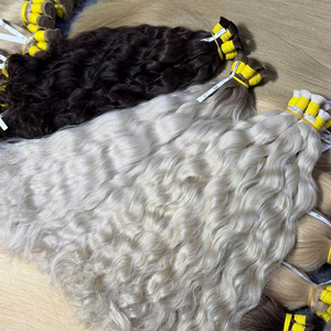 Extensiones de Cabello Pre-Adheridas a Granel, Teñidas, Naturales, Lisas, Rizadas Románticas, Onduladas Profundas, de un Solo Donante, Cabello Nasa, Fábrica Vietnamita - Product Image 1