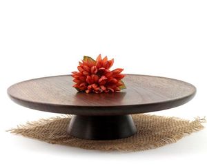 Premium Quality Wooden Cake Stand With Natural Wood Grain For Cake Dessert Display - Product Image 4