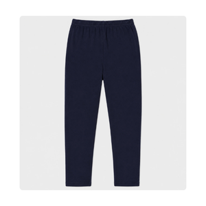 Collants d'uniforme scolaire pleine longueur pour filles, qualité supérieure, bleu marine, taille élastique, fournisseur en gros - Product Image 1