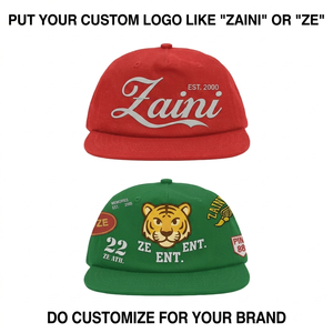 Gorra de 5 Paneles Negra de Sarga de Algodón Premium de 280 GSM, con Logotipo Personalizado Bordado en 3D, Impermeable, Unisex, Ajustable - Product Image 2