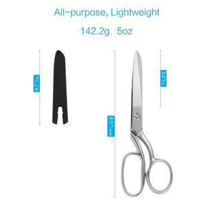Ciseaux de tailleur en acier inoxydable, ciseaux ménagers pour la coupe de tissus et le travail du fil, 8 pouces, usage professionnel - Product Image 3