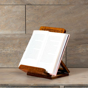 Soporte de madera para teléfono celular y tableta, para escritorio, soporte de madera para teléfono celular, soporte de escritorio para tableta, soporte móvil, soporte para libros, para decoración. - Product Image 4