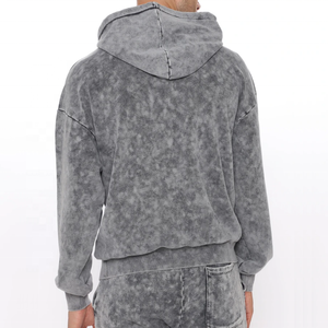 ชุดเสื้อสเวตเชิ้ตและกางเกงจ็อกเกอร์สีเทาแบบ Tie-Dye พรีเมียมสำหรับผู้ชาย |   ชุดเสื้อฮู้ดและกางเกงวอร์มสวมใส่สบายสำหรับใส่ในชีวิตประจำวัน - Product Image 4