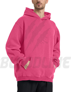 Sudadera con Capucha Unisex Bloodline, Amarilla, para Invierno, con Cierre, Corte Regular, Color Sólido, Informal, con Bolsillo Frontal, Forro Polar Transpirable - Product Image 2