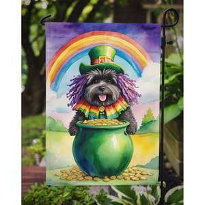 Bandera de Jardín del Día de San Patricio Puli, pancarta decorativa Multicolor para patio, ilustraciones para macizos de flores y decoración de buzón - Product Image 3