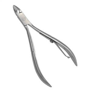 Coupe-ongles en acier inoxydable noir pour manucure et pédicure, avec logo personnalisé - Product Image 1