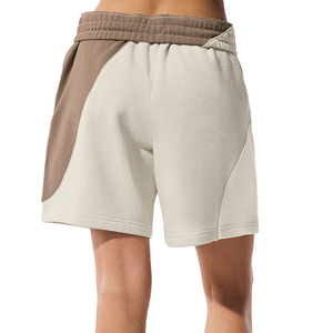 Conjunto de Sudadera Oversize de Cuello Redondo y Pantalones Cortos de Felpa para Mujer, 2 Piezas, Algodón French Terry, Conjunto Lounge, Venta al por Mayor Personalizada OEM - Product Image 6