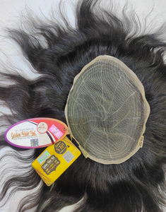 วิกผมชายแบบเต็มศีรษะ Golden Hair International GH-M10 ผลิตจากผมแท้ของอินเดีย เทคนิคการเย็บแบบ Full Lace Patch เนื้อผมตรง ความหนาแน่น 100% คุณภาพพรีเมียม - Product Image 3