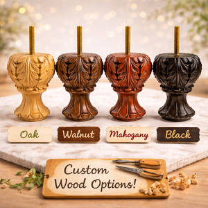 Luxury Carved Solid Wood Furniture Leg Classic Turned Design for Sofa Cabinet <b>Coffee</b> <b>Table</b> Replacement - Product Image 5