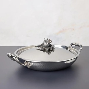 Olla de Cobre con Tapa, Acabado Martillado, Asas de Acero Inoxidable, Diseño Vintage, Apta para Horno, Solo Lavar a Mano, Olla para Cocinar - Product Image 5