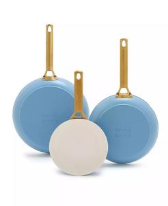 Riserva di alluminio anodizzato duro, in acciaio inossidabile Set di 3 pezzi padella antiaderente | GreenPan - Product Image 1