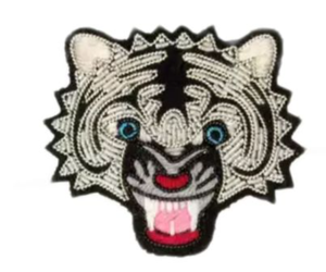 Broches de luxe brodées à la main en fil de bouillon, vente en gros à bas prix, magnifiques accessoires de vêtements fantaisie en forme de licorne et de cheval, en relief 3D - Product Image 3