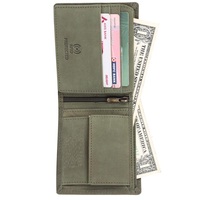 Dompet Kulit Pria Klasik dari Eksportir India dengan Banyak Kompartemen, Desain Lipat Tipis untuk Penggunaan Sehari-hari dan Bisnis, Dijual