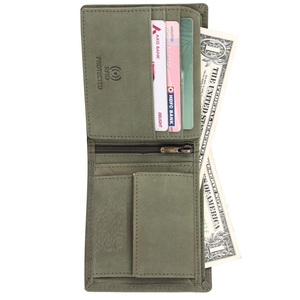 Cartera de Cuero Clásica para Hombre, de Exportación India, con Múltiples Compartimentos, Diseño Delgado y Plegable, para Uso Diario y de Negocios, en Venta - Product Image 4