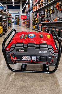 Generador Portátil de Gasolina Rojo de 3KVA con Motor de 4 Tiempos y 240V, Fácil de Transportar para Emergencias en el Hogar - Product Image 6