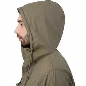 Custom Lightweight Polyester Shell 1/4 Zipper Pullover <b>Windbreaker</b> Hooded Anorak Jacket for Spring Season Outdoor Performance - Product Image 4