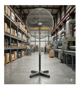 Ventilateur sur pied moderne avec base ronde, haute vitesse, électrique, pour la maison et le bureau - Product Image 3