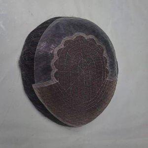 วิกผมแท้ Q6 ยี่ห้อ Yaki สำหรับผู้ชาย แบบทูพี ผมเวอร์จินเรมี่ แบบเส้นเดียว  ทรงบังลาดาช  แบบธรรมชาติ  แบบลอน  พร้อมหมวกคลุมผม  ต่อผมเรมี่ - Product Image 6