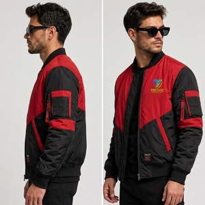 OEM Service New Arrival High Street Bomber <b>Jacket</b> From Pakistan Top Quality Custom Logo Polyester Satin Winter Bomber <b>Jackets</b> - Product Image 2