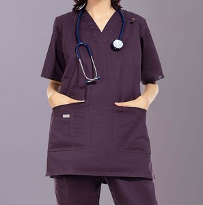 Tenues médicales confortables en tissu extensible de haute qualité, ensembles de blouses d'hôpital, denim unisexe, été - Product Image 4