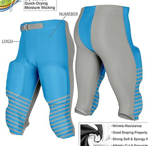 Men Football Game <b>Pants</b> Long Length Sports Protective <b>Padding</b> for Practice Training and Competitive American Football <b>Pants</b> - Product Image 3