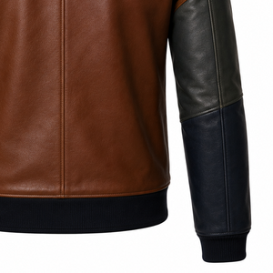 New Trendy <b>Winter</b> <b>Leather</b> <b>Jacket</b> Casual Fashion New Trend Men Warm Outdoor Biker Coat Slim Fit Premium Street Style OEM ODM. - Product Image 5