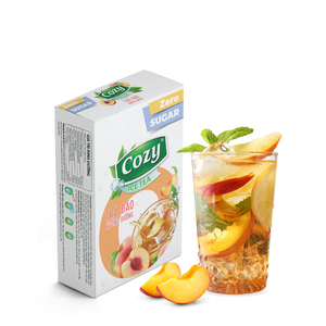 Poudre de boisson instantanée à la pêche de qualité supérieure, sans sucre, saveur pêche, emballage personnalisé en sachet, boîte en papier duplex - Product Image 1