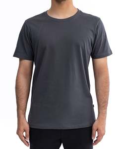 T-shirt personnalisé pour homme, col côtelé, grande taille, en coton épais, style vintage de luxe, épaules tombantes, t-shirt vierge original pour homme - Product Image 5