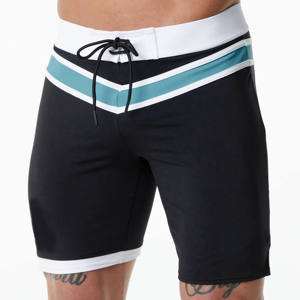 Shorts de bain pour hommes en coton 100% écologique, tricotés, imprimés, décontractés, séchage rapide, shorts de plage, shorts de surf - Product Image 3