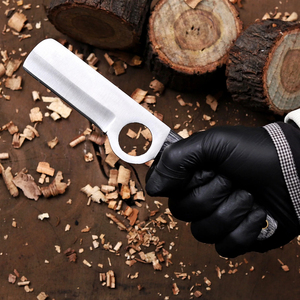 Couteau de boucher en acier au carbone, manche en bois de qualité supérieure, couteau utilitaire robuste, lame en acier au carbone forgée à la main, solide - Product Image 2
