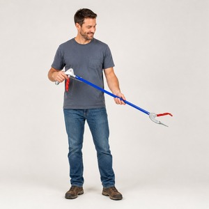 New Professional Extendable Snake Catcher <b>Stick</b> Stainless Steel Folding Clamp Safety <b>Gear</b> OEM Service Customized - Product Image 1