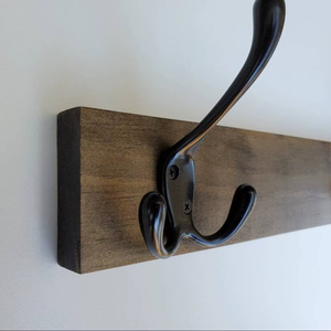 Premium Wooden <b>Wall</b> Hanger Budget Friendly Stylish <b>Wall</b> Hook Rack for <b>Clothes</b> Bags Keys and Storage - Product Image 1