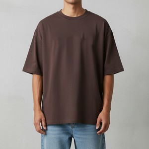 เสื้อยืดโอเวอร์ไซส์ผู้ชายแฟชั่นสตรีทแวร์ทรงหลวมผ้าฝ้ายนุ่มสบายสวมใส่สบายชุดลำลองเสื้อผ้าฤดูร้อน - Product Image 3
