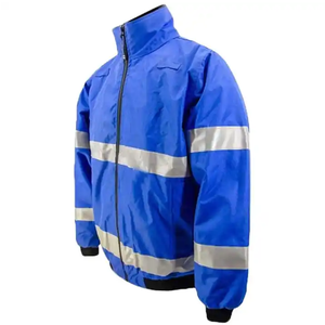 Chaqueta de Seguridad de Alta Visibilidad Personalizada con Cierre Reflectante para Trabajos de Construcción, Control de Tráfico y Equipos Industriales - Product Image 4