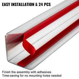 Confezione da 20 Protezioni Angolari in Metallo per Pareti, 2 x 2 x 48 Pollici, Angoli in Acciaio Inox 304, Protezioni Angolari in Acciaio Inox 20 Ga - Product Image 6