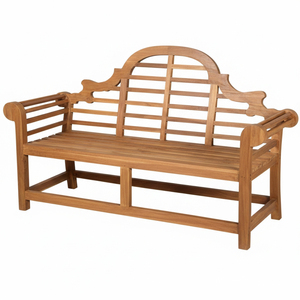 Best Selling Sturdy Indonesian Teak Marlboro Teak Garden <b>Bench</b> Seater Furniture with Rolled Armrest for Backyard Deck Lounging - Product Image 2