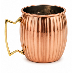 Mug à Moscow Mule en cuivre artisanal avec logo personnalisé, gravure florale, tasse à bière en cuivre pur, vaisselle à cocktail haut de gamme pour bar, vente en gros - Product Image 4