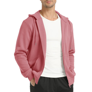 Sweat-shirts à capuche zippés de qualité supérieure pour hommes – Coupe décontractée en molleton de coton – Col zippé à prix abordable pour l'hiver – Imprimé - Product Image 2