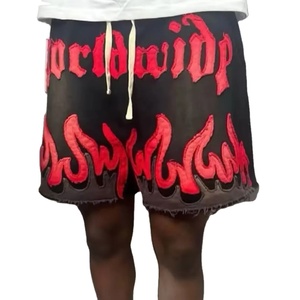 Shorts d'été vintage pour homme en coton écologique, imprimé délavé au soleil, logo brodé personnalisé, séchage rapide - Product Image 5