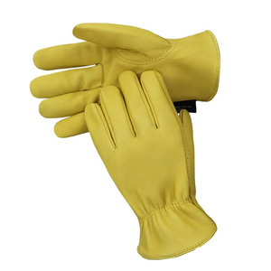 Custom Goat Skin Leather <b>Driver</b> <b>Gloves</b> Safety Work <b>Gloves</b> Men Sheepskin Driving <b>Gloves</b> - Product Image 1