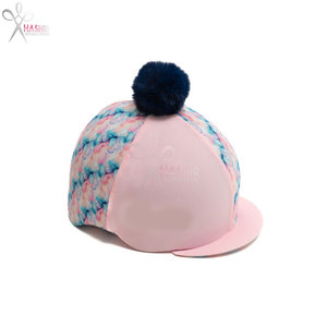Funda para Casco de Equitación de Acero Inoxidable, Color Rosa Pastel, Estilo Mármol, Suave y Estético, Accesorio Femenino para Montar a Caballo - Product Image 4