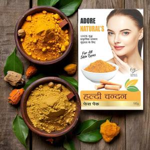 Suministro Directo de Fábrica, Lujoso Pack Facial Haldi Chandan para Piel Oscura y Piel Radiante al Mejor Precio - Product Image 2